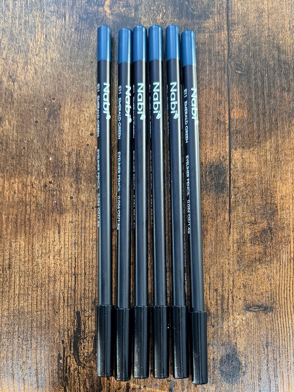Nabi EMERALD GREEN Eyeliner Pencils in Deep Blue (Set of 5)